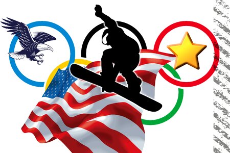 Russia olympiad winter olympics. Free illustration for personal and commercial use.
