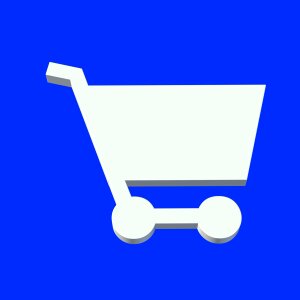 Shopping symbol icon. Free illustration for personal and commercial use.