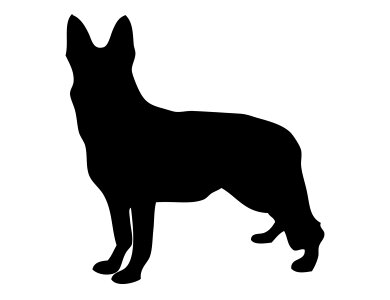 Alsatian animal pet. Free illustration for personal and commercial use.