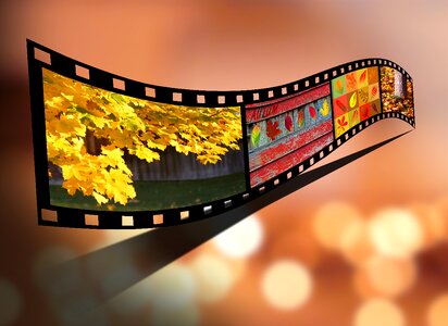 Movie reel film. Free illustration for personal and commercial use.