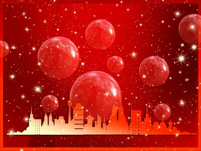 City sparkle decoration. Free illustration for personal and commercial use.