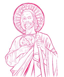 Catholic christian faith. Free illustration for personal and commercial use.