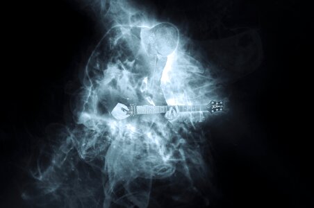 Guitar musician music. Free illustration for personal and commercial use.