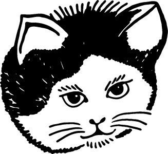 Black drawing pet. Free illustration for personal and commercial use.