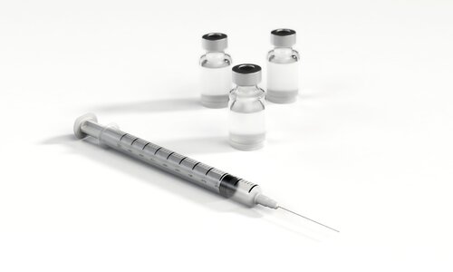 Bottle medical needle. Free illustration for personal and commercial use.