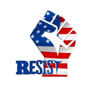 Resistance march against. Free illustration for personal and commercial use.