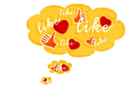 Valentine's day love word cloud. Free illustration for personal and commercial use.