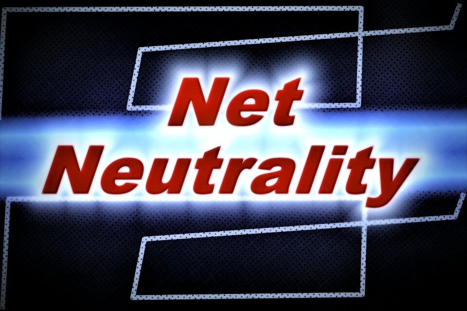 Net neutrality light swing. Free illustration for personal and commercial use.