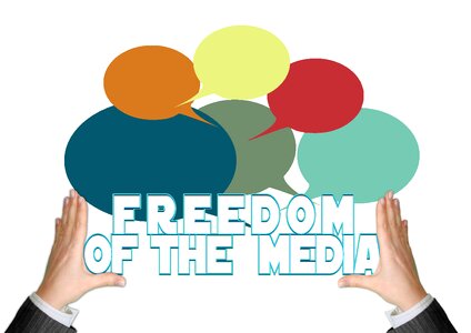 Internet blog freedom. Free illustration for personal and commercial use.