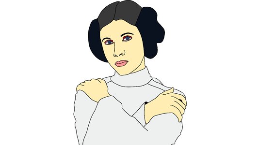 Star wars carrie fisher Free illustrations. Free illustration for personal and commercial use.