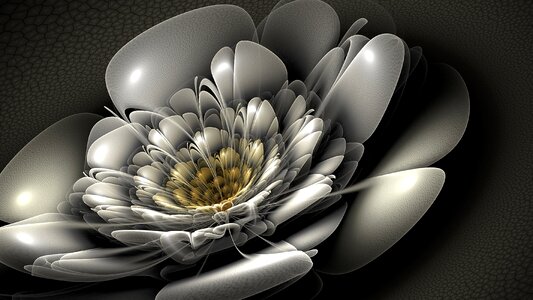 Bloom floral fractal art. Free illustration for personal and commercial use.
