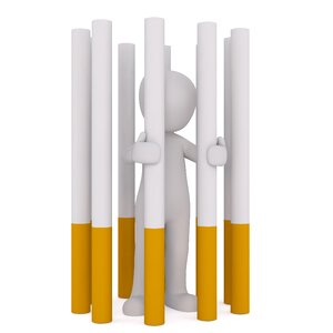 Tobacco nicotine unhealthy. Free illustration for personal and commercial use.