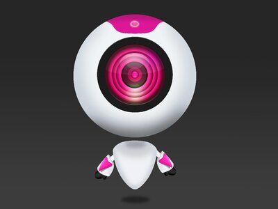 Web cam pink robot Free illustrations. Free illustration for personal and commercial use.