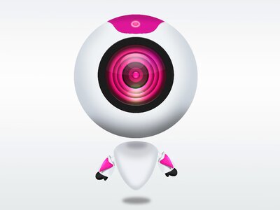 Web cam pink robot Free illustrations. Free illustration for personal and commercial use.