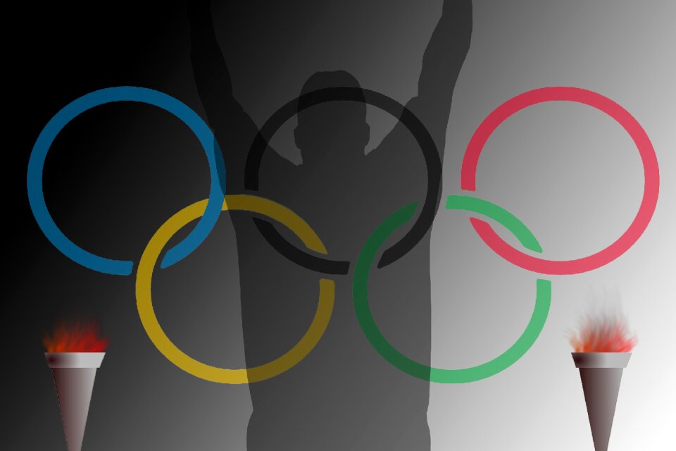 3d Olympic rings with shadow. Olympic Games logo. Vector illustration  37899703 Vector Art at Vecteezy