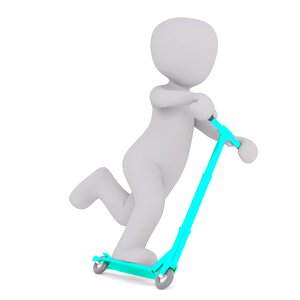 Locomotion roll white male. Free illustration for personal and commercial use.