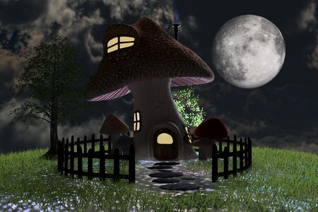 Night moon background. Free illustration for personal and commercial use.