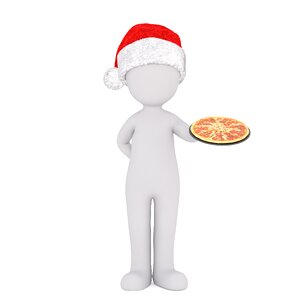 3d santa hat christmas santa hat. Free illustration for personal and commercial use.