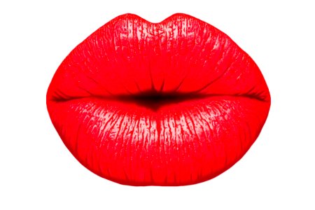 Lipstick face love. Free illustration for personal and commercial use.