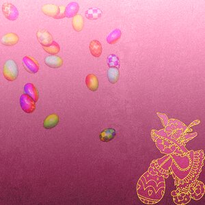 Easter paper scrapbook. Free illustration for personal and commercial use.