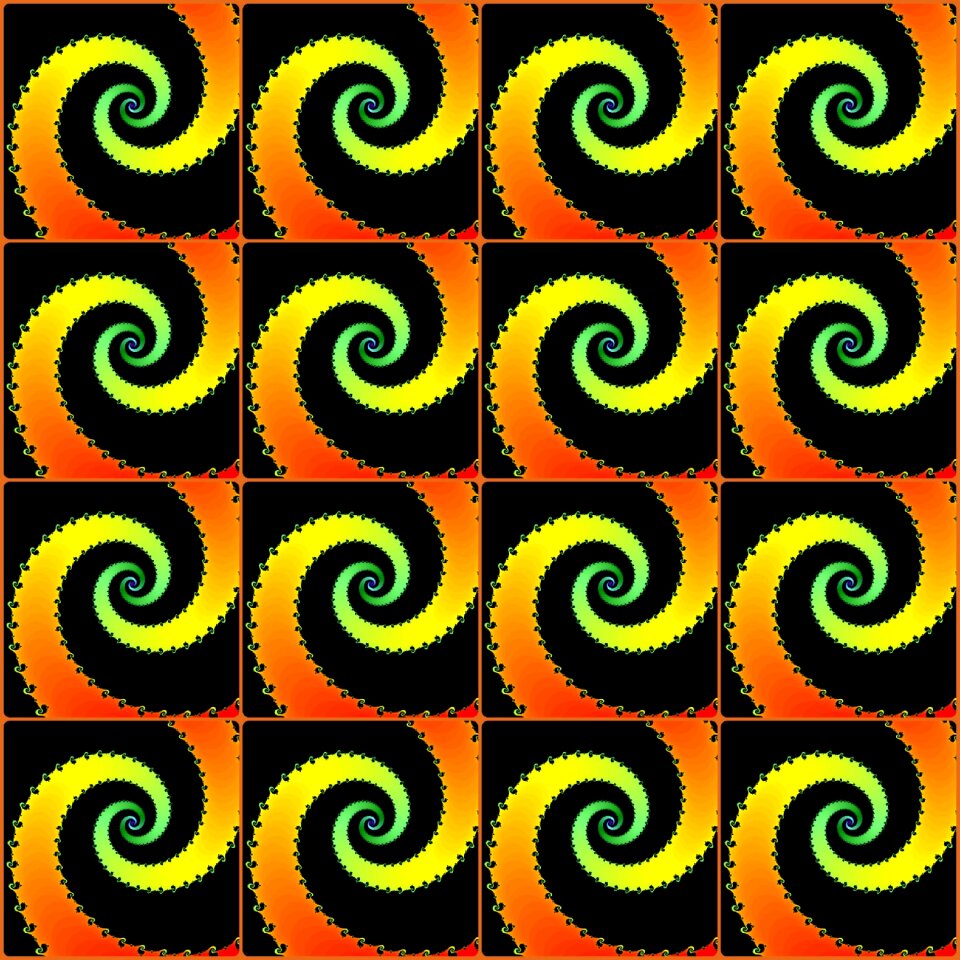 Fractal ornament rhythm. Free illustration for personal and commercial use.