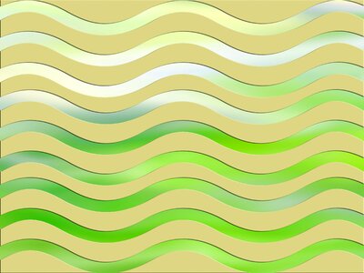 Waves light green color gradient. Free illustration for personal and commercial use.