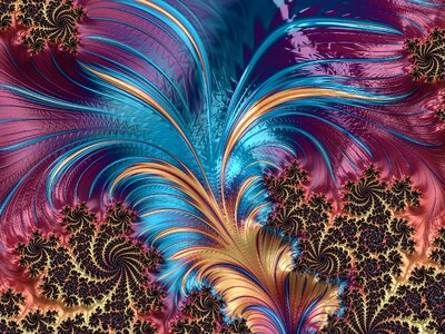 Psychedelic fantasy design. Free illustration for personal and commercial use.