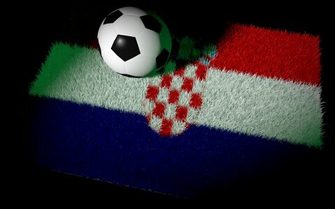 World championship national colours football match. Free illustration for personal and commercial use.