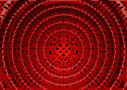 Red rings round. Free illustration for personal and commercial use.