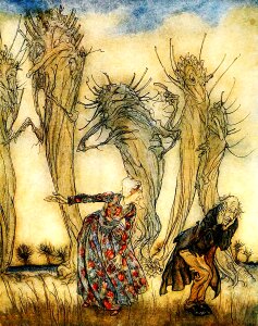 Arthur rackham fantasy enchanted. Free illustration for personal and commercial use.