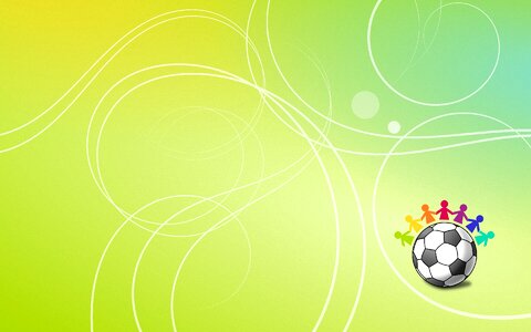 Football world cup 2014 human chain. Free illustration for personal and commercial use.