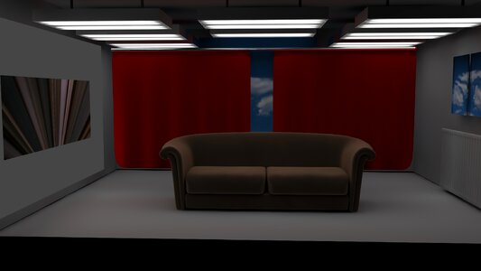 Live seating furniture atmosphere. Free illustration for personal and commercial use.