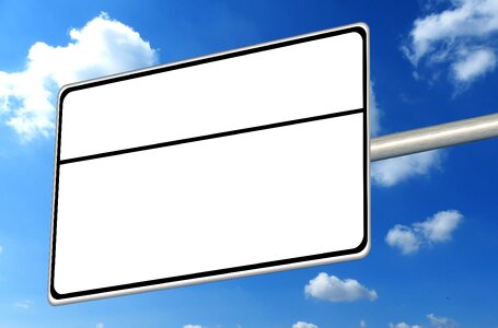 Sky signposts clouds. Free illustration for personal and commercial use.