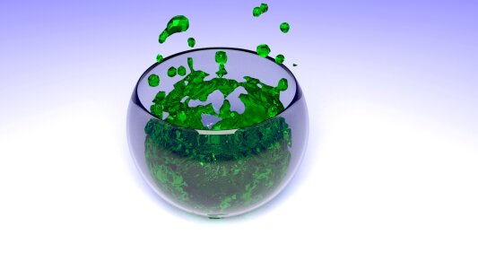 Glass bowl creative. Free illustration for personal and commercial use.