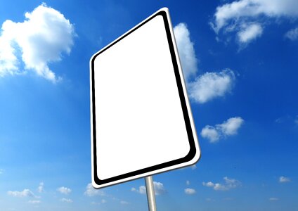 Sky signposts clouds. Free illustration for personal and commercial use.