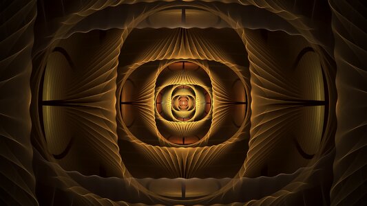 Abstract fractal art pattern. Free illustration for personal and commercial use.