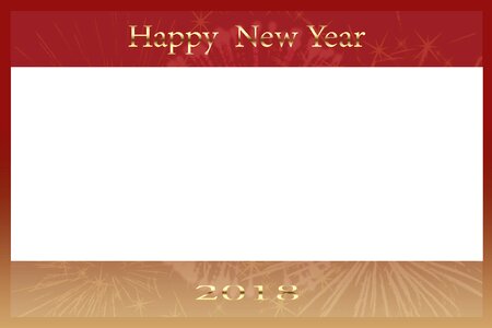 New year greeting new year 2018. Free illustration for personal and commercial use.