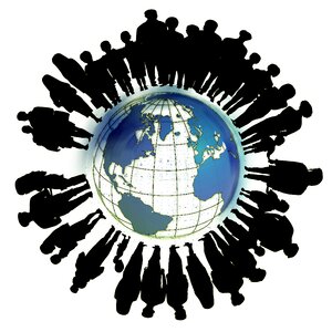 Shadow play globe global. Free illustration for personal and commercial use.