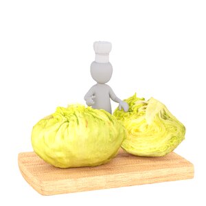 Healthy white cabbage kohl. Free illustration for personal and commercial use.