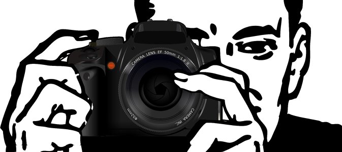 Photographer photography person. Free illustration for personal and commercial use.