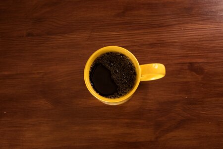 Black cup of coffee cafe. Free illustration for personal and commercial use.