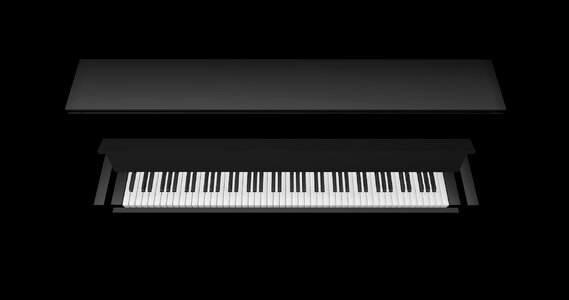 Musical instrument piano keyboard piano keys. Free illustration for personal and commercial use.
