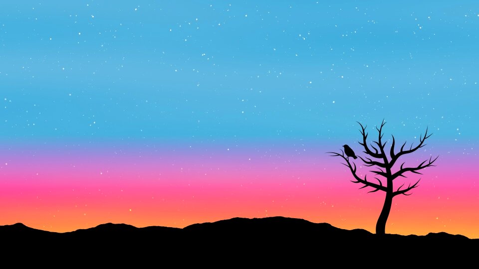 Background blue sunrise Free illustrations