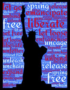 Liberation freedom independence. Free illustration for personal and commercial use.