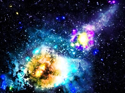 Universe stars nebula. Free illustration for personal and commercial use.