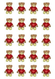 Stuffed animal children toys teddy. Free illustration for personal and commercial use.