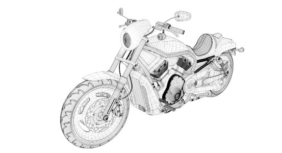 Motorcycles harly davidson machine. Free illustration for personal and commercial use.