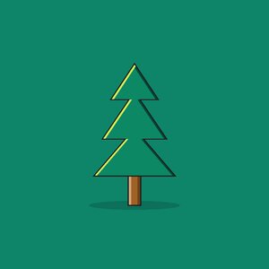 Icon christmas tree Free illustrations. Free illustration for personal and commercial use.