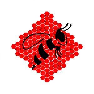 Red wasp honey. Free illustration for personal and commercial use.