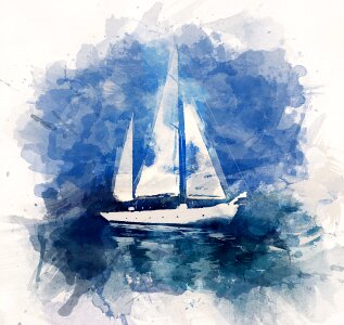 Ocean sea blue. Free illustration for personal and commercial use.